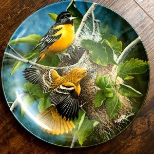 Baltimore Oriole, Kevin Daniel 3rd issue Birds of Your Garden Collectible Plate